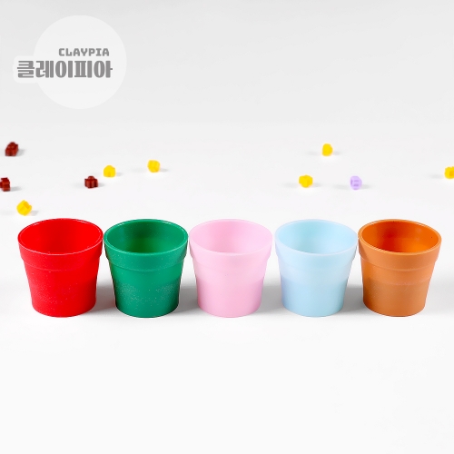 꽃 화분 디폼 블럭 5개입