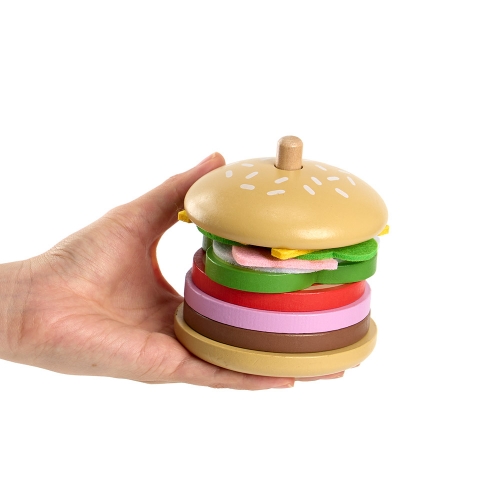 [투키토이]원목탑쌓기 햄버거(844)