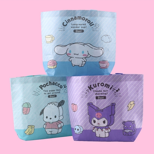 산리오 리유저블백 쿠로미시나모롤포차코 쇼핑백 캐릭터가방 에코백