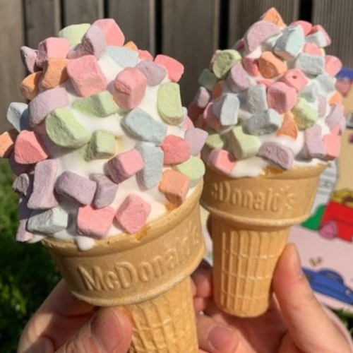 마멜 팝스 스트로베리 레인보우 동결젤리 건조마시멜로