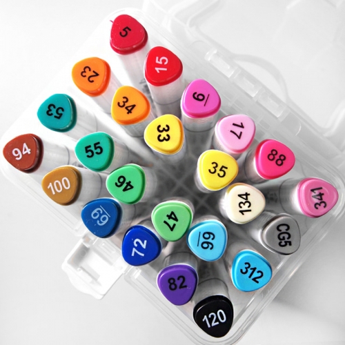 트윈 마카펜 24색 세트 미술용 드로잉펜