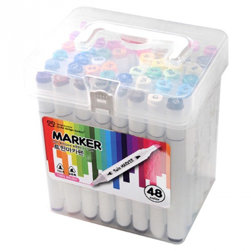 트윈 마카펜 48색 세트 미술용 드로잉펜