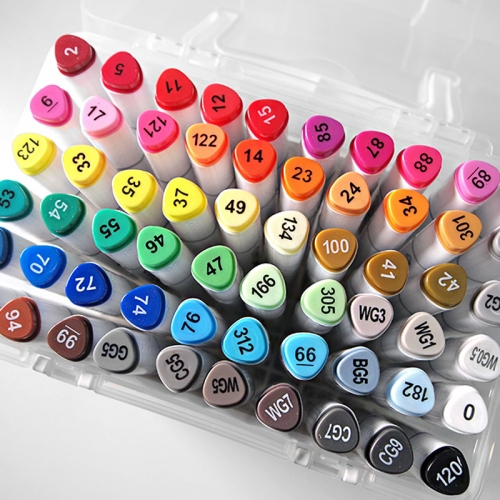 트윈 마카펜 60색 세트 미술용 드로잉펜