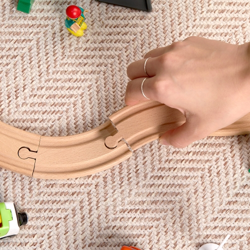 [캐스B]플레이 원목레일기차놀이 도시(2681)