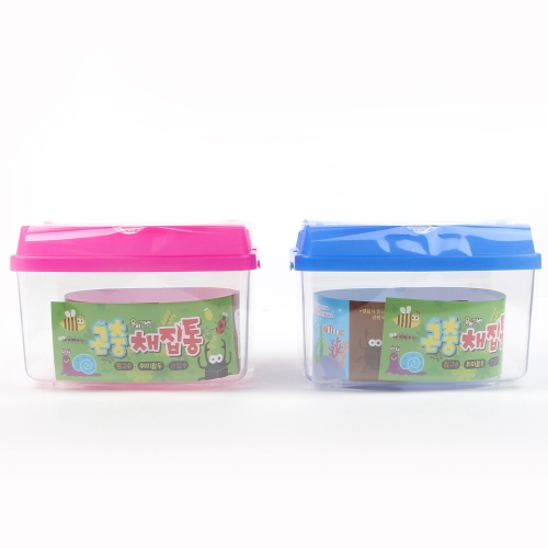 곤충채집통 핑크 블루 보관케이스 미니사육장 미니어항