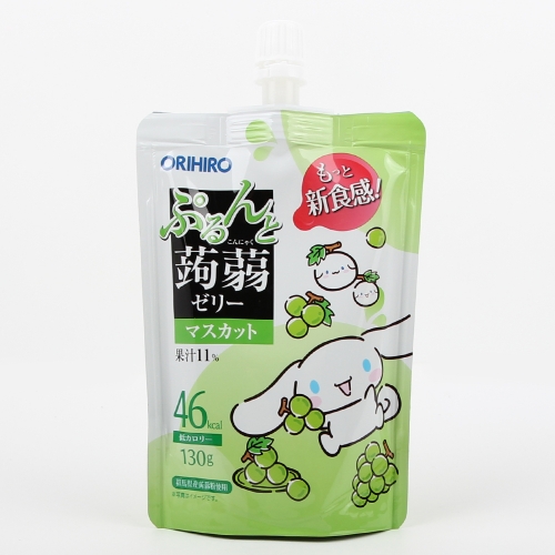 산리오 오리히로 곤약젤리(복숭아맛,머스캣맛) 130g 8개입 세트