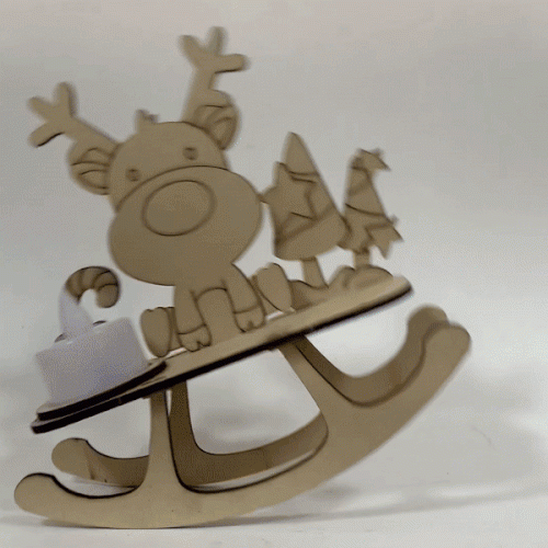 [파스텔클레이] (2개입) 크리스마스 썰매흔들이 1호 루돌프 만들기