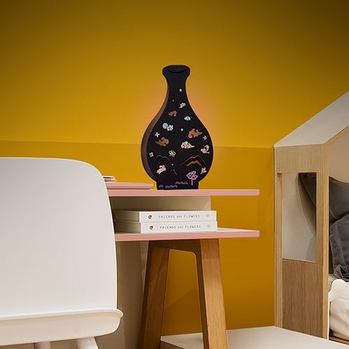 [하하당] 전통 자개 화병 무드등