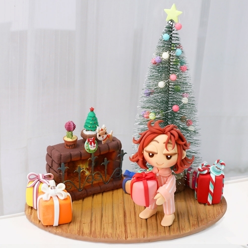 [파스텔클레이]눈내리는 크리스마스 미니 트리 6종