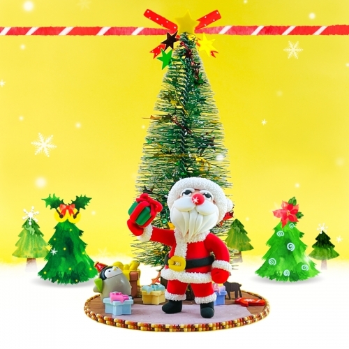 [파스텔클레이]눈내리는 크리스마스 미니 트리 6종