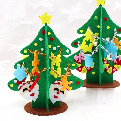 [파스텔클레이]DIY 부직포 크리스마스 입체 트리 만들기