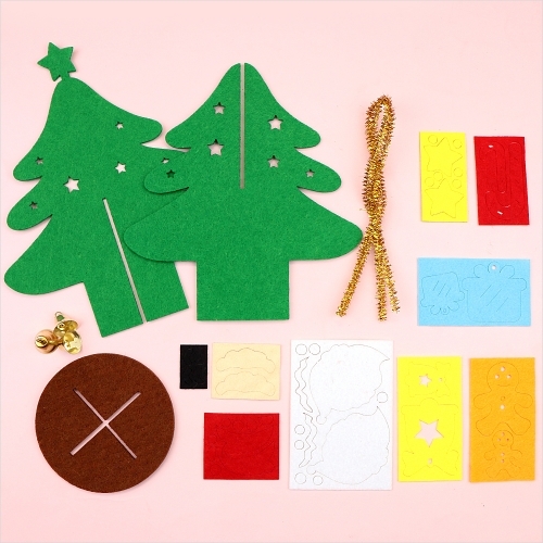 [파스텔클레이]DIY 부직포 크리스마스 입체 트리 만들기