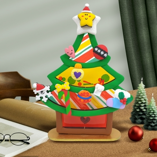 [파스텔클레이] 우드 셀로판지 썬캐쳐 곡선 트리 만들기 그림자 놀이 만들기