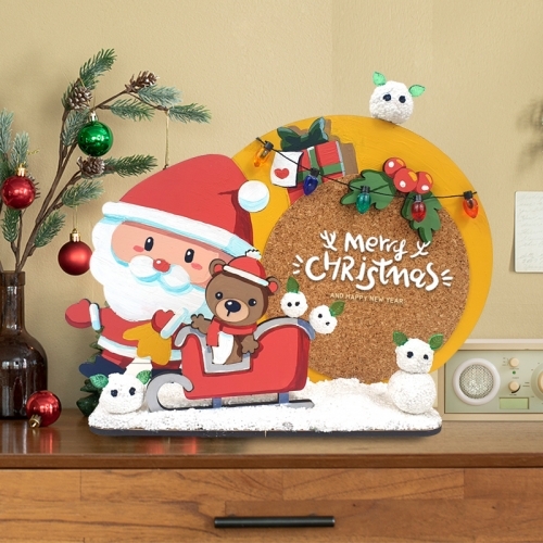 [파스텔클레이] 우드 겨울 토끼 트리 다용도 꽂이 데코  만들기