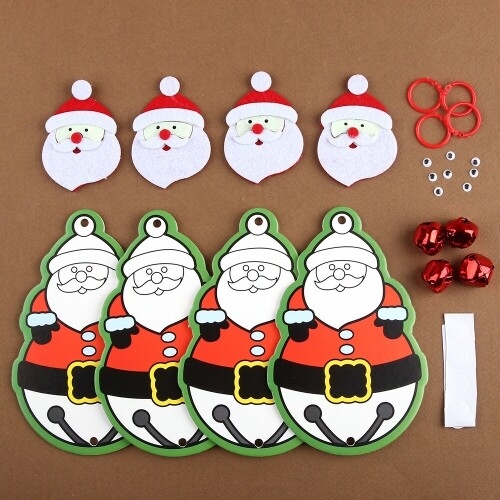 [파스텔클레이] (4세트) 폼보드 크리스마스 징글벨 모빌 만들기 세트