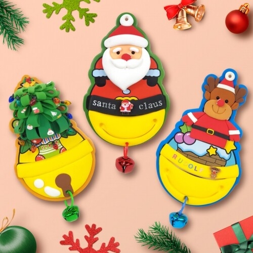 [파스텔클레이] (4세트) 폼보드 크리스마스 징글벨 모빌 만들기 세트