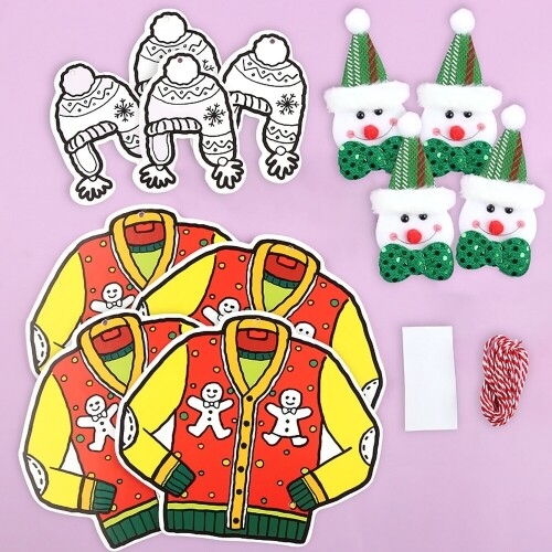 [파스텔클레이] 부직포 크리스마스 리스 풍경 소리 만들기