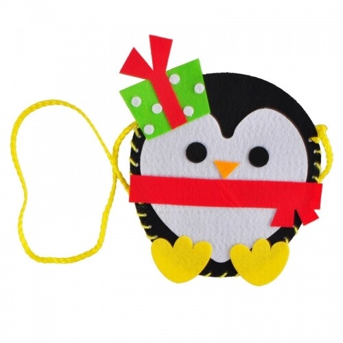 [파스텔클레이] 부직포 크리스마스 미니 크로스백 가방 만들기