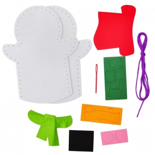 [파스텔클레이] 펠트 크리스마스 천사 곰돌이 손인형 만들기