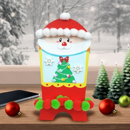 [파스텔클레이]우드 세로형 크리스마스 핸드폰 거치대 만들기