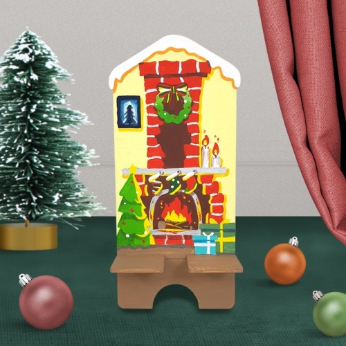 [파스텔클레이]우드 세로형 크리스마스 핸드폰 거치대 만들기