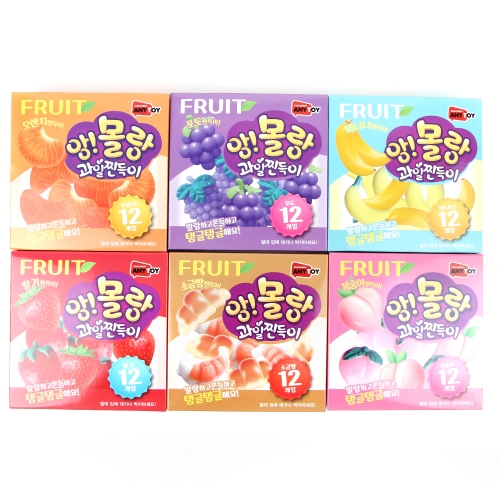 앙!몰랑 과일 찐득이 쫀득이 과일말랑이 스퀴시 과일모형 주물럭 랜덤발송