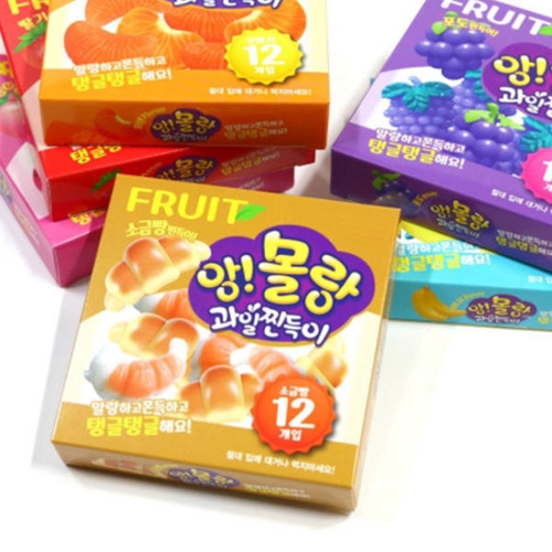 앙!몰랑 과일 찐득이 쫀득이 과일말랑이 스퀴시 과일모형 주물럭 랜덤발송