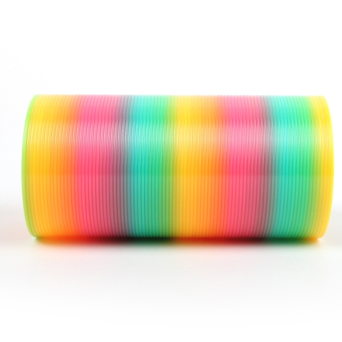 레인보우 빅묘기 칼라링 스프링 장난감 소근육 감각발달