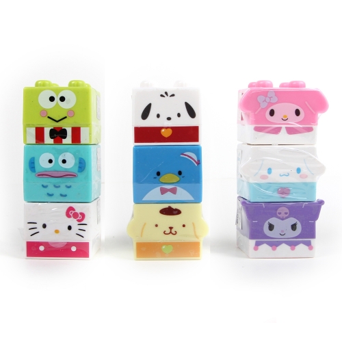 산리오캐릭터즈 블록 만년 도장 스탬프 랜덤배송