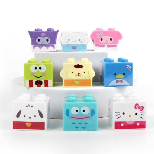 산리오캐릭터즈 블록 만년 도장 스탬프 랜덤배송