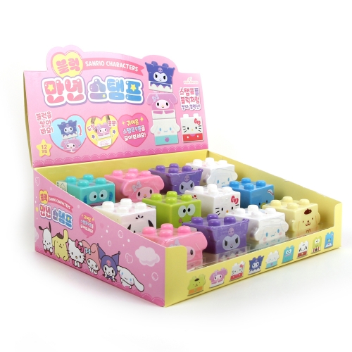 산리오캐릭터즈 블록 만년 도장 스탬프 랜덤배송