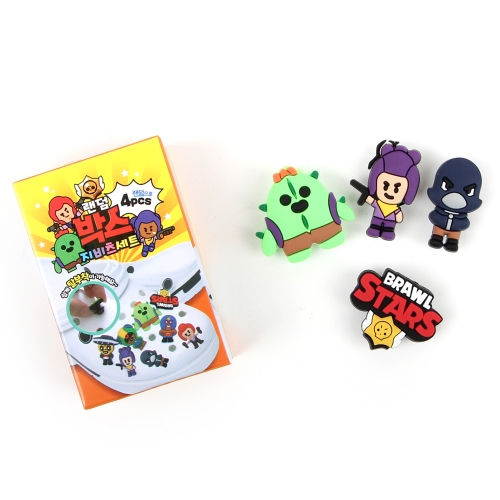 브롤스타즈 랜덤박스 지비츠 4pcs 어린이지비츠 캐릭터파츠