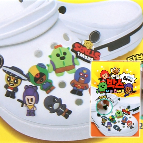 브롤스타즈 랜덤박스 지비츠 4pcs 어린이지비츠 캐릭터파츠