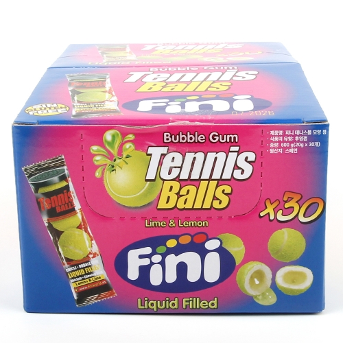 피니 테니스볼 모양 껌 추잉껌 1봉 4개입
