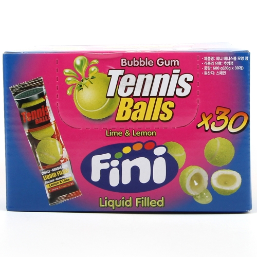피니 테니스볼 모양 껌 추잉껌 1봉 4개입