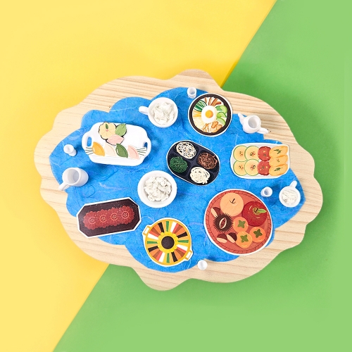 [만꾸] 명절음식 차리기