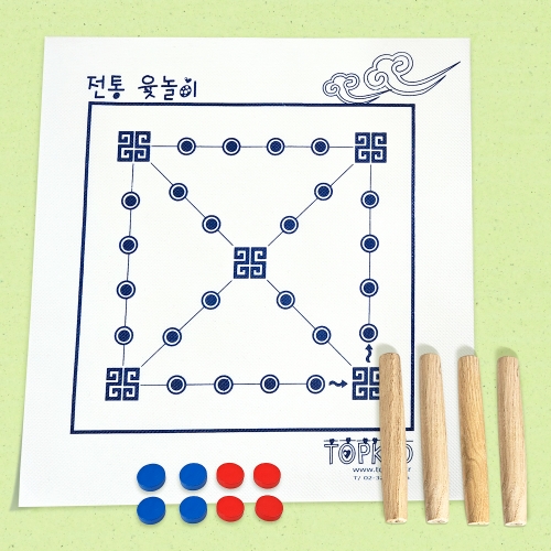 [탑키드] 반제품 나만의 윷set 고급형(주머니 포함)