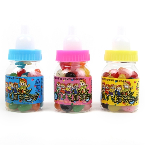 젖병모양 저금통 젤리빈 40gx20개 1통 색상랜덤 대용량간식