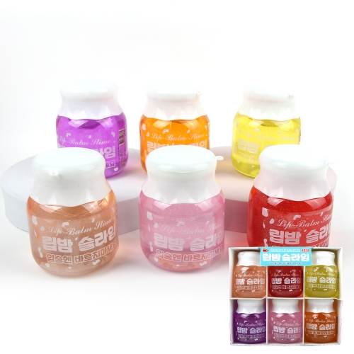 립밤슬라임 반짝이 슬라임 액체괴물 랜덤색상 찐득이