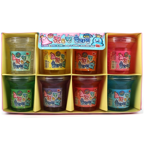 퀸앤킹 슬라임 반짝이 액체괴물 색상랜덤