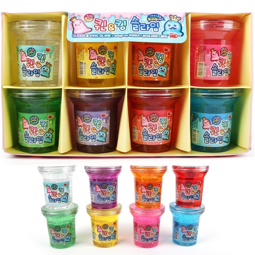 퀸앤킹 슬라임 반짝이 액체괴물 색상랜덤