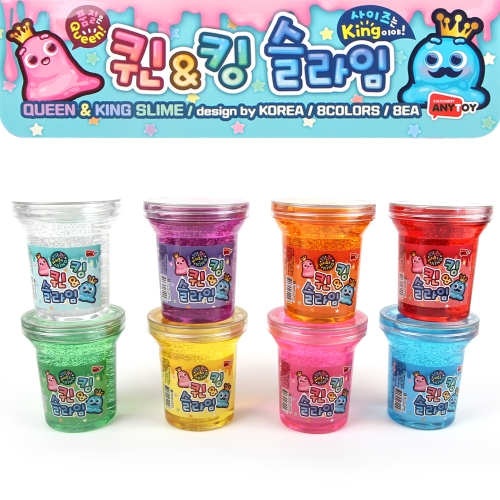 퀸앤킹 슬라임 반짝이 액체괴물 색상랜덤