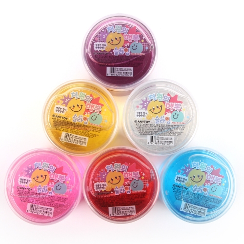 천원의행복슬라임 미니 슬라임 반짝이액체괴물 소근육발달 색상랜덤