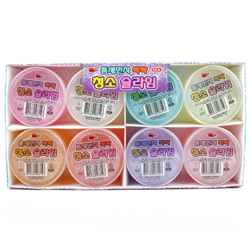 틈새먼지 싹싹 청소슬라임 파스텔톤슬라임 액체괴물 액괴 색상랜덤