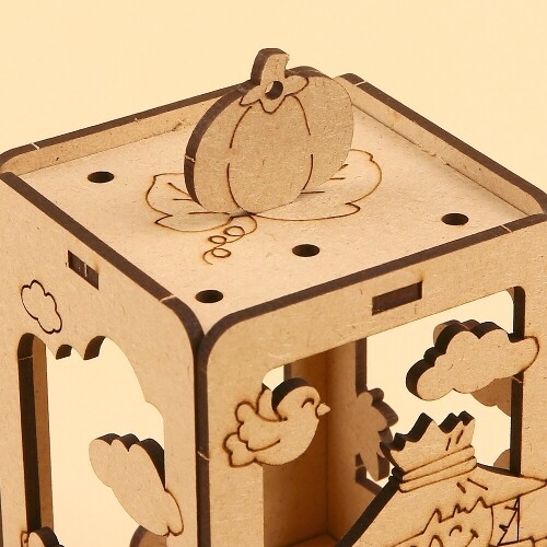 [파스텔클레이]우드 가을 호박 허수아비 무드등 램프 만들기