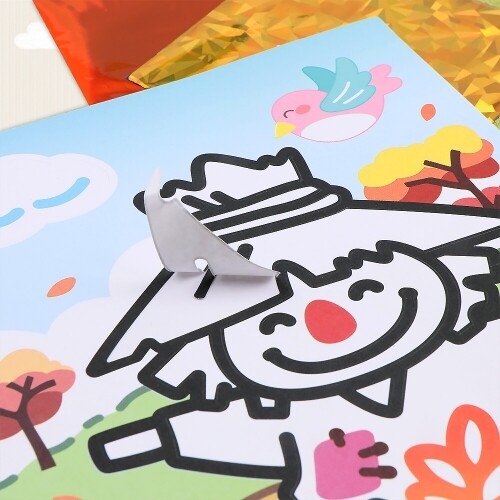 [파스텔클레이] 가을 초등 어린이 돌봄 늘봄 포일 아트 추수 허수아비 카드 만들기 키트