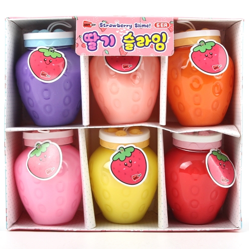 말랑말랑 딸기 슬라임 액체괴물 소근육발달 핸즈토이 색상랜덤