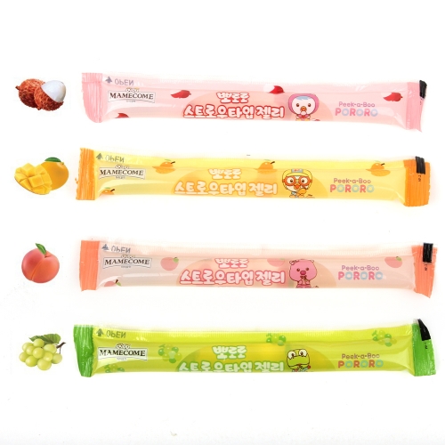 뽀로로 스트로우타입 샤인머스켓맛 망고맛 젤리 빨아먹는 젤리