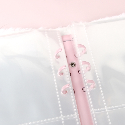 귀염뽀짝 6공 사진바인더 4칸 속지 포토카드 정리 앨범 사진첩 케이스 랜덤배송