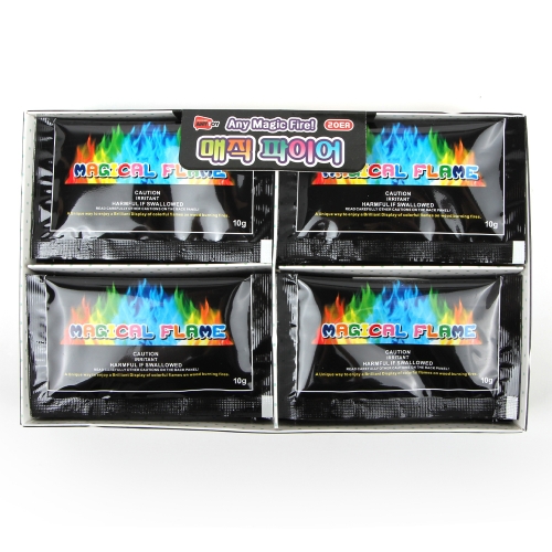 매직파이어 불꽃놀이 불멍 감성캠핑 캠핑놀이 오색불꽃 가을캠프